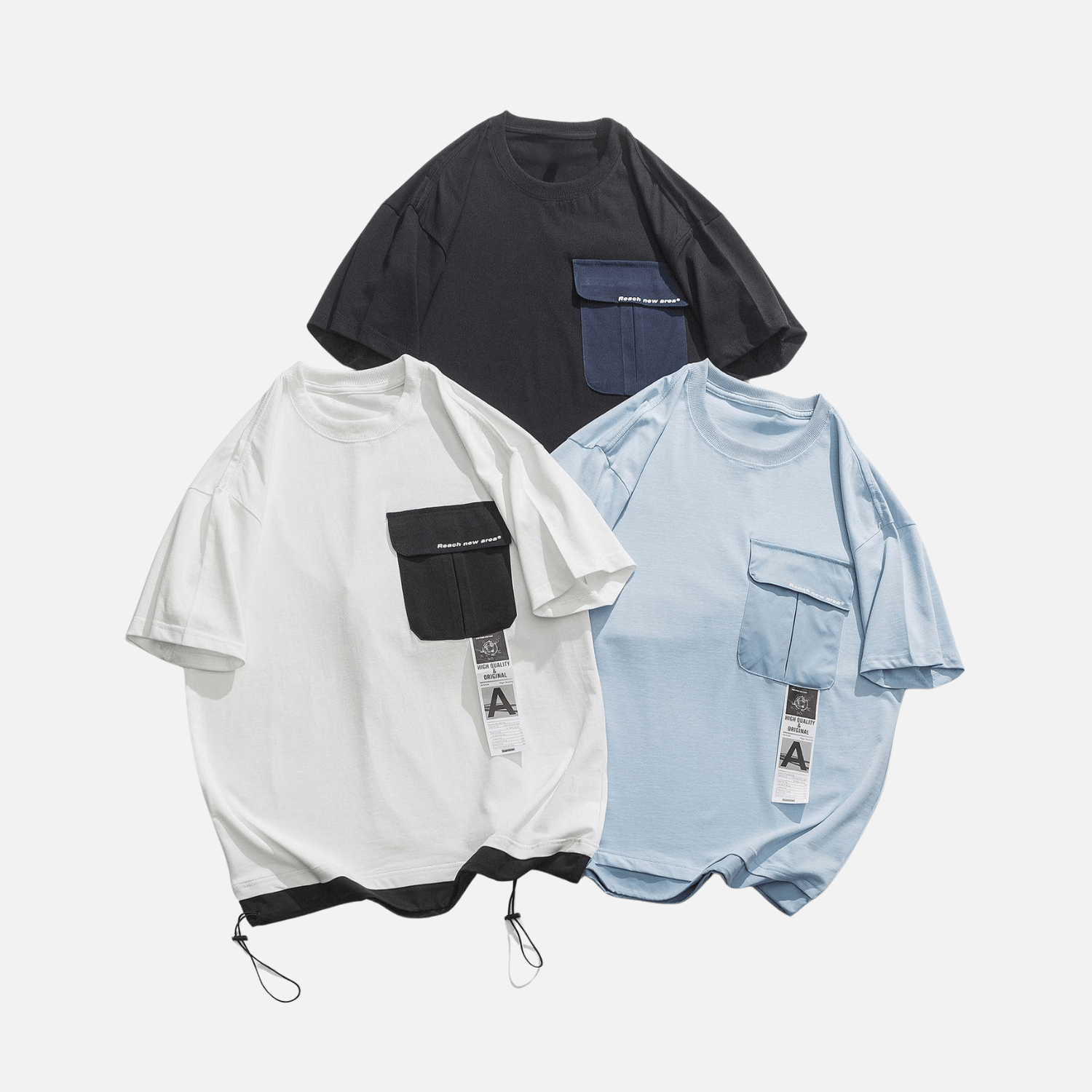 Style Core Aesthetics, New Style Trends Pocket Drawstring Cotton Shirt Style Core Aesthetics, New Style Trends Pocket Drawstring Cotton Shirt