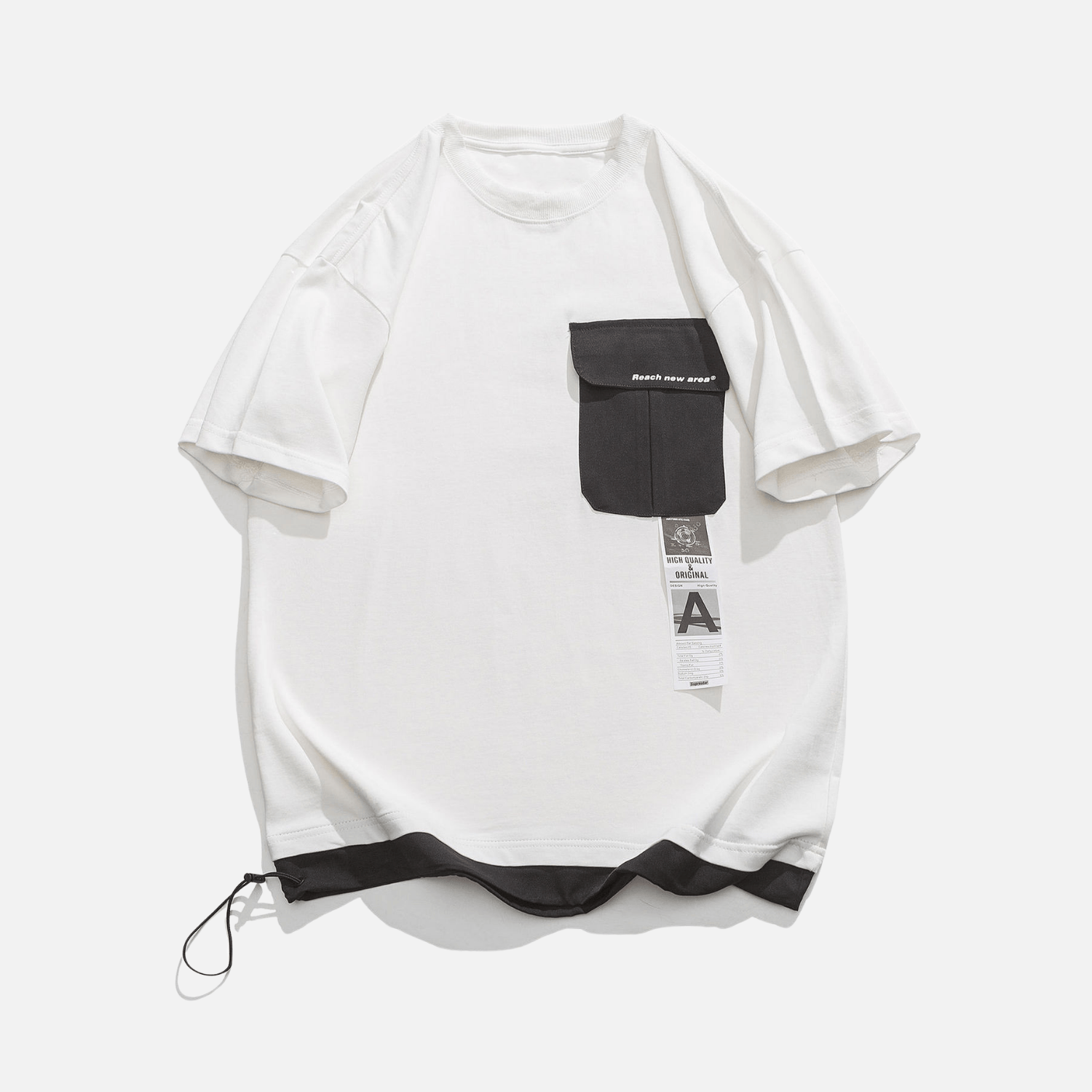 Style Core Aesthetics, New Style Trends Pocket Drawstring Cotton Shirt Style Core Aesthetics, New Style Trends Pocket Drawstring Cotton Shirt