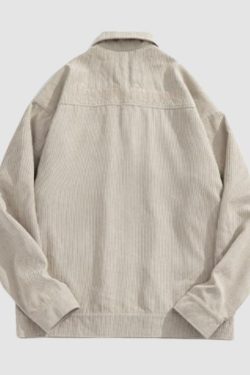 Style Core Aesthetics, New Style Trends Pocket Patch Corduroy Jacket