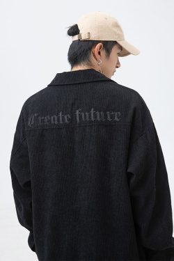 Style Core Aesthetics, New Style Trends Pocket Patch Corduroy Jacket