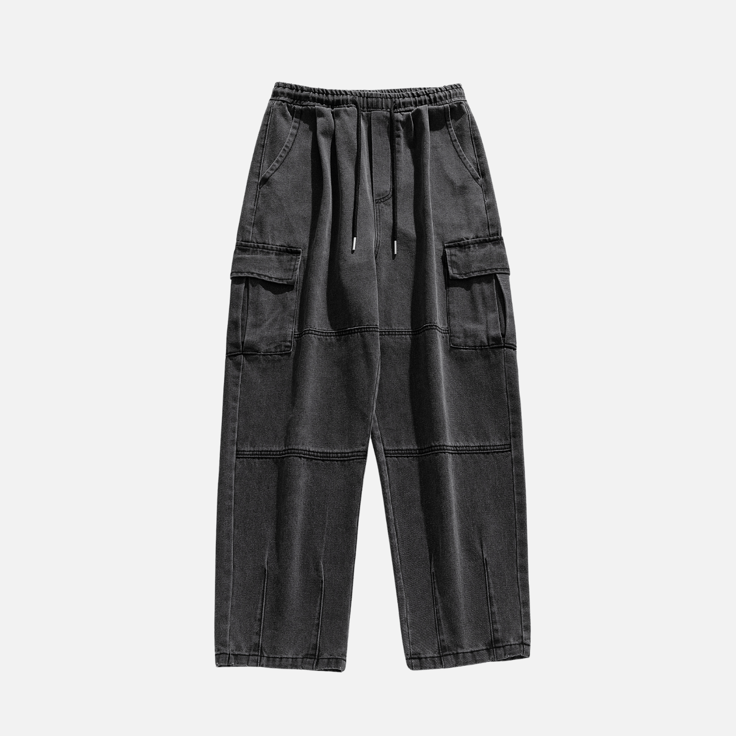 Style Core Aesthetics, New Style Trends Pocket Patchwork Design Cargo Jeans Style Core Aesthetics, New Style Trends Pocket Patchwork Design Cargo Jeans