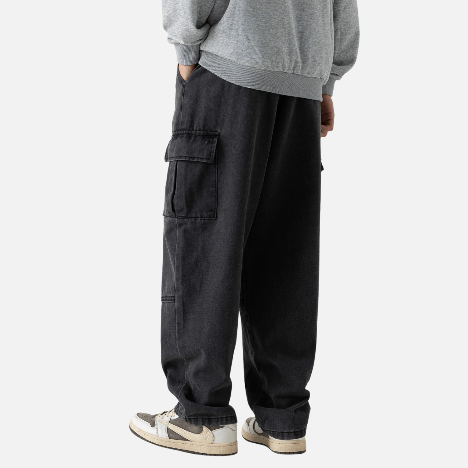 Style Core Aesthetics, New Style Trends Pocket Patchwork Design Cargo Jeans Style Core Aesthetics, New Style Trends Pocket Patchwork Design Cargo Jeans