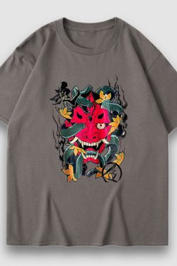 Style Core Aesthetics, New Style Trends Prajna Pattern Cartoon Print Tee