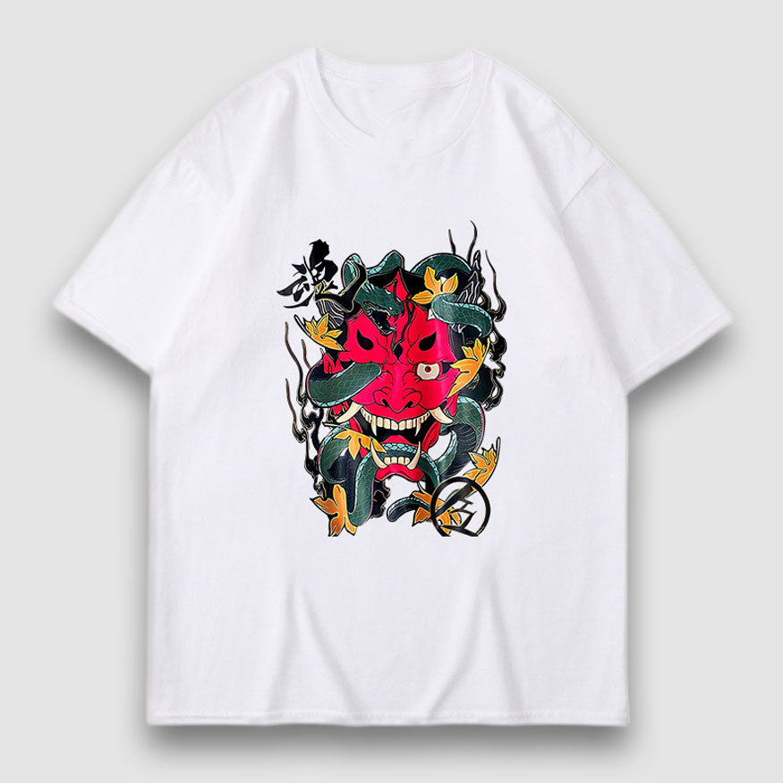 Style Core Aesthetics, New Style Trends Prajna Pattern Cartoon Print Tee Style Core Aesthetics, New Style Trends Prajna Pattern Cartoon Print Tee