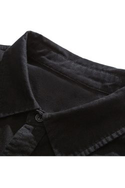 Style Core Aesthetics, New Style Trends Print Patchwork Shirts