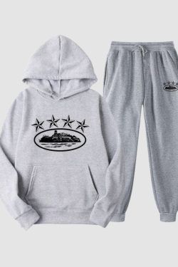 Style Core Aesthetics, New Style Trends Printed Sweatshirt Sets