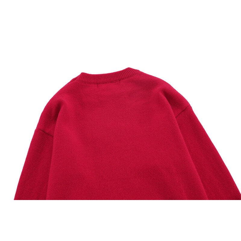 Style Core Aesthetics, New Style Trends Rabbit Pattern Embroidered Pullover Style Core Aesthetics, New Style Trends Rabbit Pattern Embroidered Pullover