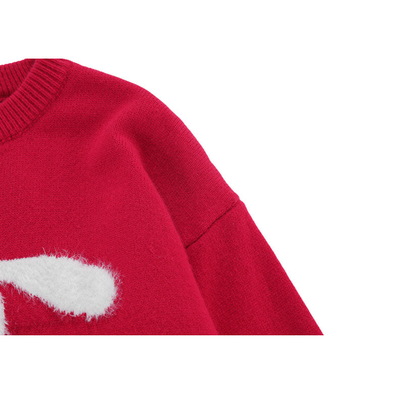 Style Core Aesthetics, New Style Trends Rabbit Pattern Embroidered Pullover Style Core Aesthetics, New Style Trends Rabbit Pattern Embroidered Pullover