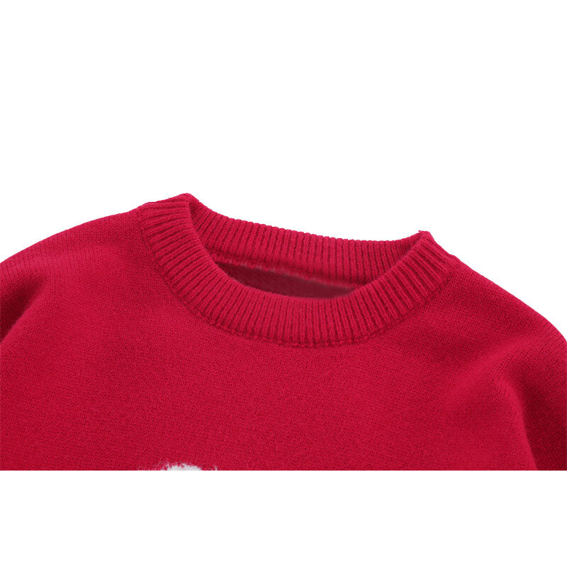 Style Core Aesthetics, New Style Trends Rabbit Pattern Embroidered Pullover Style Core Aesthetics, New Style Trends Rabbit Pattern Embroidered Pullover