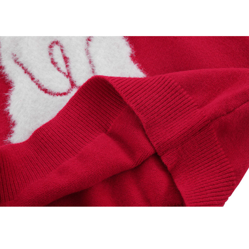 Style Core Aesthetics, New Style Trends Rabbit Pattern Embroidered Pullover Style Core Aesthetics, New Style Trends Rabbit Pattern Embroidered Pullover