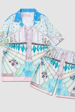 Style Core Aesthetics, New Style Trends Racing Digital Print Shirt+Shorts