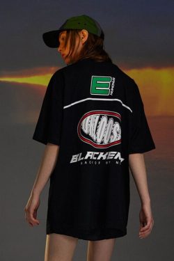 Style Core Aesthetics, New Style Trends Racing Element Printed Tee