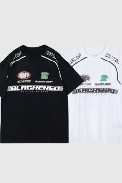 Style Core Aesthetics, New Style Trends Racing Element Printed Tee