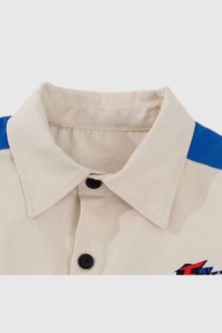 Style Core Aesthetics, New Style Trends Racing Patchwork Shirt