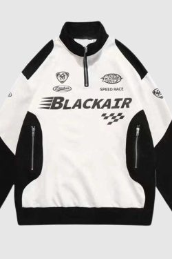Style Core Aesthetics, New Style Trends Racing Style Sweatshirt