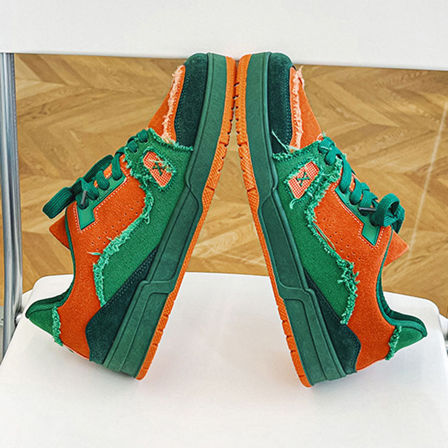 Style Core Aesthetics, New Style Trends Raw-Edge Contrast Color Skate Shoes Style Core Aesthetics, New Style Trends Raw-Edge Contrast Color Skate Shoes