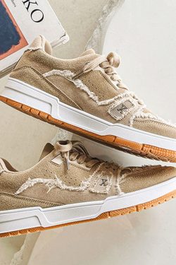 Style Core Aesthetics, New Style Trends Raw-Edge Contrast Color Skate Shoes