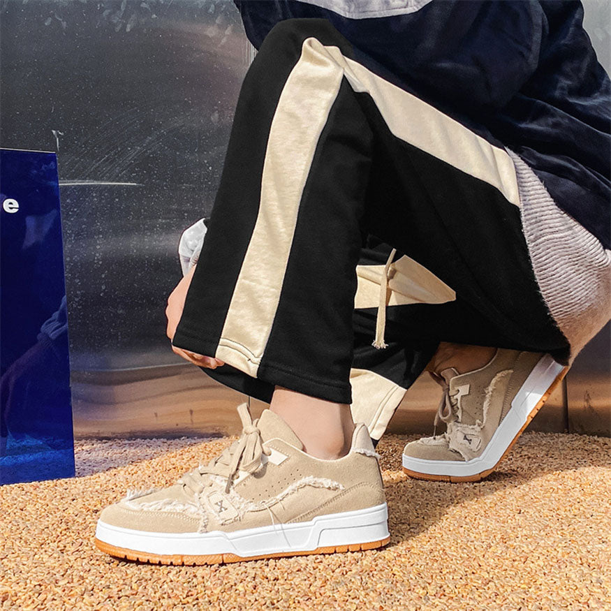 Style Core Aesthetics, New Style Trends Raw-Edge Contrast Color Skate Shoes Style Core Aesthetics, New Style Trends Raw-Edge Contrast Color Skate Shoes