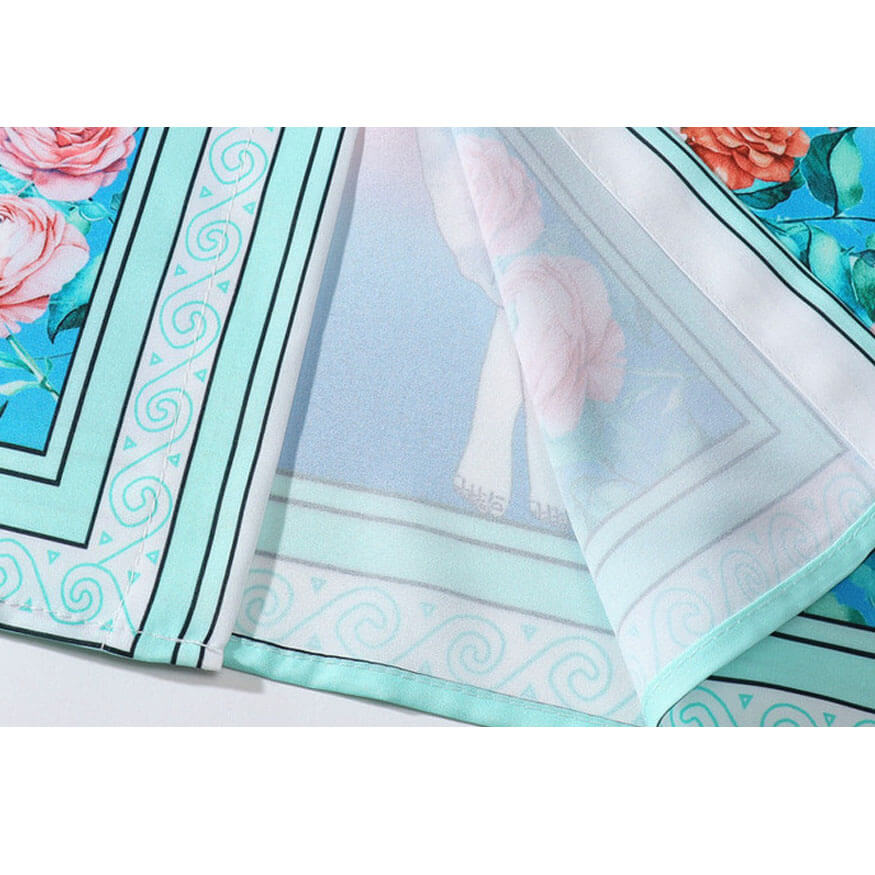 Style Core Aesthetics, New Style Trends Red Peony Vintage Print Shirt Style Core Aesthetics, New Style Trends Red Peony Vintage Print Shirt