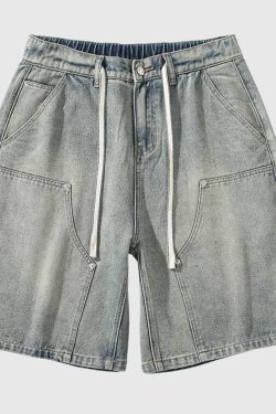 Style Core Aesthetics, New Style Trends Relaxed Denim Cargo Shorts
