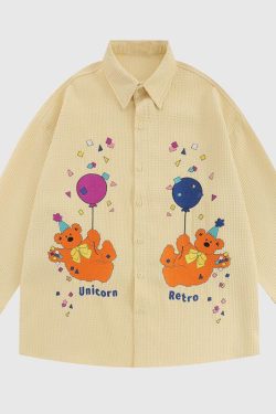 Style Core Aesthetics, New Style Trends Retoro Bear Shirts