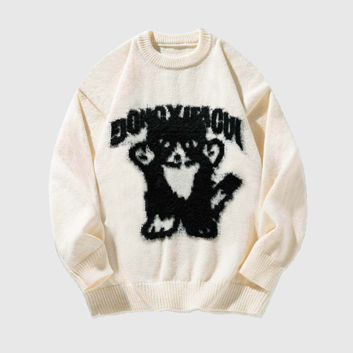 Style Core Aesthetics, New Style Trends Retro Cartoon Knit Sweater Style Core Aesthetics, New Style Trends Retro Cartoon Knit Sweater