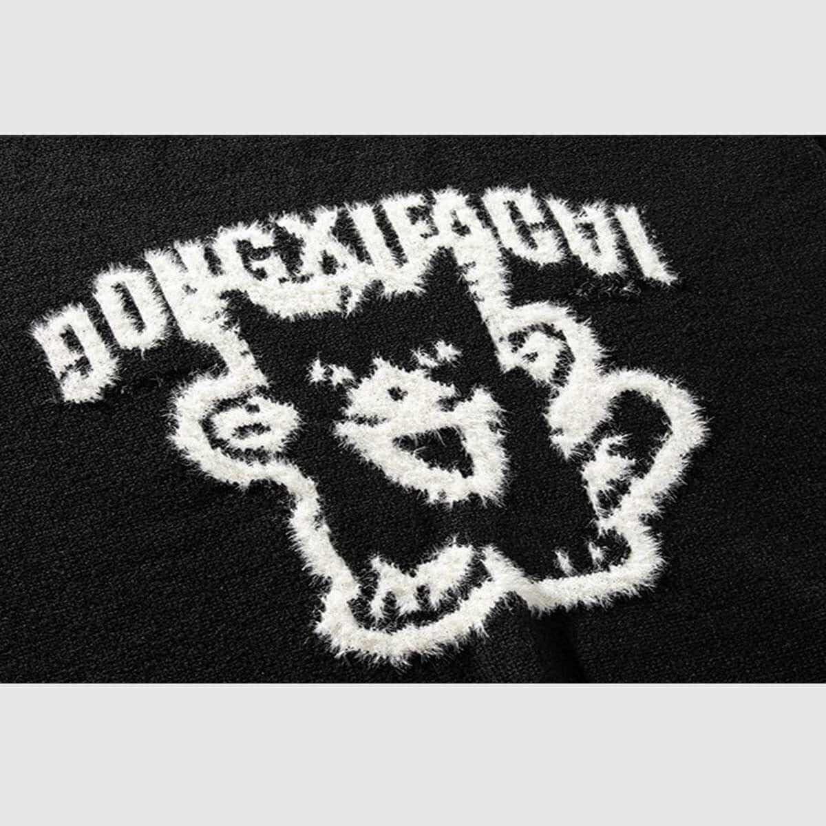 Style Core Aesthetics, New Style Trends Retro Cartoon Knit Sweater Style Core Aesthetics, New Style Trends Retro Cartoon Knit Sweater