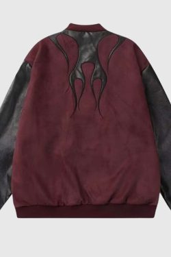 Style Core Aesthetics, New Style Trends Retro Color-Block Pilot Jacket