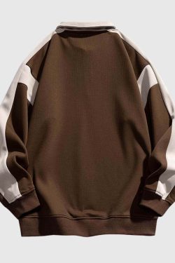 Style Core Aesthetics, New Style Trends Retro Colorblock Sweatshirt