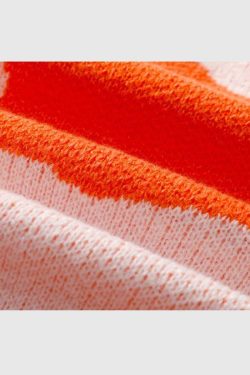 Style Core Aesthetics, New Style Trends Retro Contrasting Colors Sweater