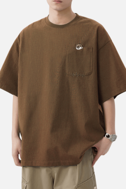 Style Core Aesthetics, New Style Trends Retro Embroidery Cotton T-Shirt