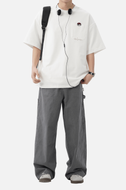 Style Core Aesthetics, New Style Trends Retro Embroidery Cotton T-Shirt