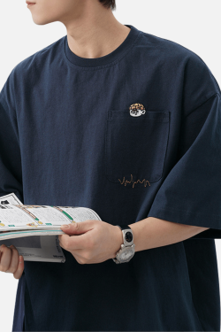 Style Core Aesthetics, New Style Trends Retro Embroidery Cotton T-Shirt