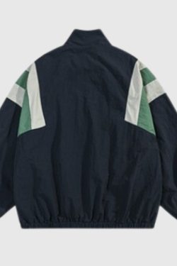 Style Core Aesthetics, New Style Trends Retro Streetwear Patchwork Stand Collar Jacket