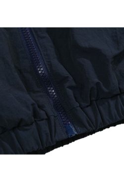 Style Core Aesthetics, New Style Trends Retro Streetwear Patchwork Stand Collar Jacket