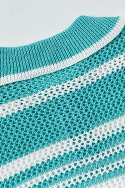 Style Core Aesthetics, New Style Trends Retro Striped Knit Polo