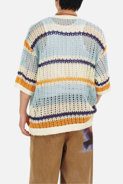 Style Core Aesthetics, New Style Trends Retro Striped Knit Tee