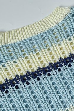 Style Core Aesthetics, New Style Trends Retro Striped Knit Tee