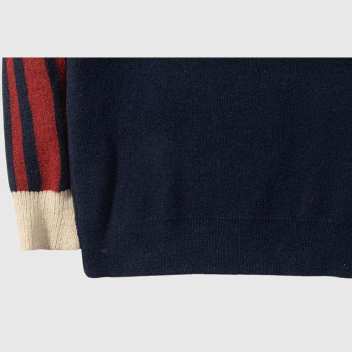 Style Core Aesthetics, New Style Trends Retro Striped V-Neck Sweater Style Core Aesthetics, New Style Trends Retro Striped V-Neck Sweater