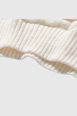 Style Core Aesthetics, New Style Trends Retro Textured Knit Sweater