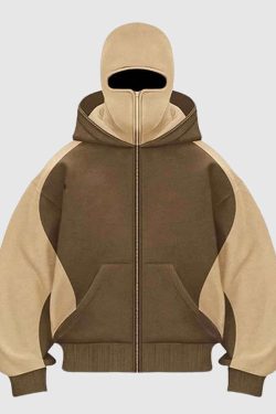 Style Core Aesthetics, New Style Trends Retro Y2K Colorblock Hoodie & Pants Set