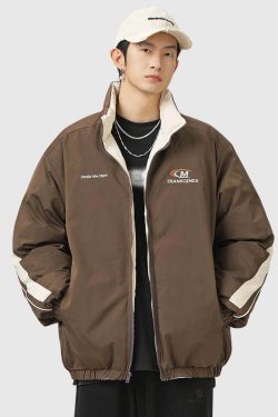Style Core Aesthetics, New Style Trends Reversible Two-Tone Puffer Jacket