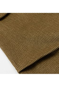 Style Core Aesthetics, New Style Trends Ruched Sleeve Corduroy Blazer