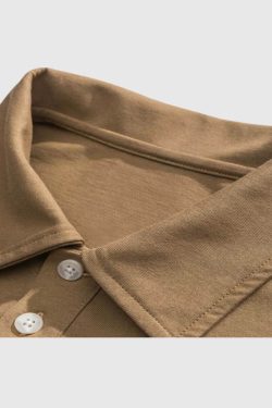 Style Core Aesthetics, New Style Trends Rustic Two-Tone Patchwork Shirt