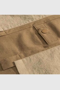 Style Core Aesthetics, New Style Trends Rustic Two-Tone Patchwork Shirt