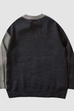 Style Core Aesthetics, New Style Trends Sailboat Embroidery Knit Sweater