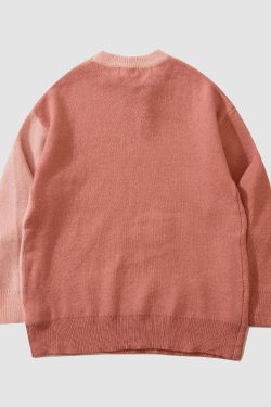 Style Core Aesthetics, New Style Trends Sailboat Embroidery Knit Sweater