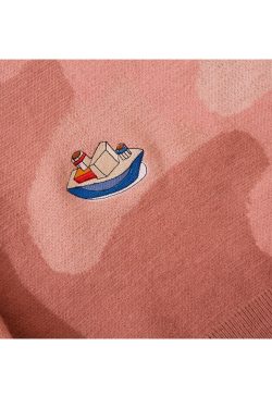 Style Core Aesthetics, New Style Trends Sailboat Embroidery Sweater