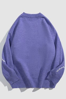 Style Core Aesthetics, New Style Trends Scarf Rabbit Pattern Sweater