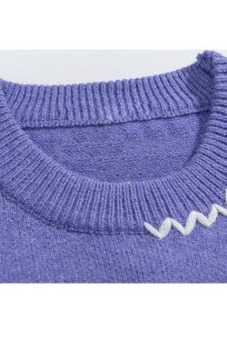 Style Core Aesthetics, New Style Trends Scarf Rabbit Pattern Sweater